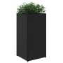 Jardinera de ratán sintético negra 30x30x60 cm by , Pots and planters - Ref: Foro24-366410, Price: 59,98 €, Discount: %