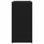 Jardinera de ratán sintético negra 30x30x60 cm by , Pots and planters - Ref: Foro24-366410, Price: 59,98 €, Discount: %