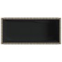 Jardinera con estante ratán sintético gris de , Maceteros y jardineras - Ref: Foro24-366389, Precio: 66,40 €, Descuento: %