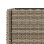 Jardinera con estante ratán sintético gris de , Maceteros y jardineras - Ref: Foro24-366389, Precio: 66,40 €, Descuento: %