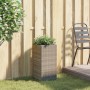 Jardinera de ratán sintético gris 30x30x60 cm von , Töpfe und Pflanzgefäße - Ref: Foro24-366412, Preis: 58,36 €, Rabatt: %