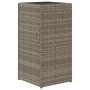Jardinera de ratán sintético gris 30x30x60 cm von , Töpfe und Pflanzgefäße - Ref: Foro24-366412, Preis: 58,36 €, Rabatt: %