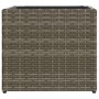 Jardinera de ratán sintético gris 36x30x32 cm by , Pots and planters - Ref: Foro24-366427, Price: 41,42 €, Discount: %
