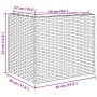 Jardinera de ratán sintético gris 36x30x32 cm by , Pots and planters - Ref: Foro24-366427, Price: 41,42 €, Discount: %