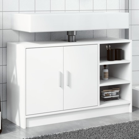 Armario de lavabo madera de ingeniería blanco 90x29x55 cm by , Bathroom furniture - Ref: Foro24-848122, Price: 82,46 €, Disco...