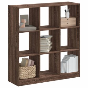 Estantería madera de ingeniería marrón roble 102x32x108 cm by , Bookcases and shelves - Ref: Foro24-3307843, Price: 114,87 €,...