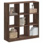 Estantería madera de ingeniería marrón roble 102x32x108 cm de , Librerías y estanterías - Ref: Foro24-3307843, Precio: 118,87 €