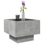 Mesa auxiliar y LED madera ingeniería gris hormigón 40x40x30cm by , Coffee table - Ref: Foro24-847500, Price: 83,51 €, Discou...