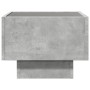 Mesa auxiliar y LED madera ingeniería gris hormigón 40x40x30cm by , Coffee table - Ref: Foro24-847500, Price: 83,51 €, Discou...