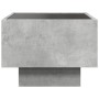 Mesa auxiliar y LED madera ingeniería gris hormigón 40x40x30cm by , Coffee table - Ref: Foro24-847500, Price: 83,51 €, Discou...