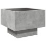 Mesa auxiliar y LED madera ingeniería gris hormigón 40x40x30cm by , Coffee table - Ref: Foro24-847500, Price: 83,51 €, Discou...