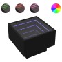 Mesa auxiliar con luz LED madera ingeniería negro 40x40x30 cm by , Coffee table - Ref: Foro24-847498, Price: 113,18 €, Discou...