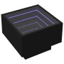 Mesa auxiliar con luz LED madera ingeniería negro 40x40x30 cm by , Coffee table - Ref: Foro24-847498, Price: 113,18 €, Discou...