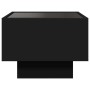 Mesa auxiliar con luz LED madera ingeniería negro 40x40x30 cm by , Coffee table - Ref: Foro24-847498, Price: 113,18 €, Discou...