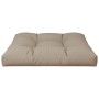 Cojín para sofá de palets de tela gris taupé 80x80x12 cm von , Kissen für Stühle und Sofas - Ref: Foro24-360499, Preis: 46,89...