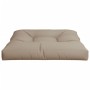 Cojín para sofá de palets de tela gris taupé 80x80x12 cm von , Kissen für Stühle und Sofas - Ref: Foro24-360499, Preis: 46,89...