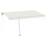 Toldo automático con LED y sensor de viento crema 450x350 cm by vidaXL, Awnings - Ref: Foro24-3069652, Price: 778,39 €, Disco...
