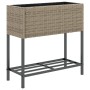 Jardineras con estante 2 uds ratán sintético gris 70x28x70 cm de , Maceteros y jardineras - Ref: Foro24-3210512, Precio: 119,...