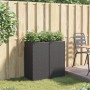 Jardineras 2 unidades ratán sintético negro 40x40x80 cm von , Töpfe und Pflanzgefäße - Ref: Foro24-3210519, Preis: 145,04 €, ...