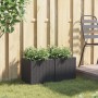 Jardineras 2 unidades ratán sintético negro 36x30x32 cm de , Maceteros y jardineras - Ref: Foro24-3210531, Precio: 75,90 €, D...