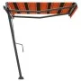 Toldo de pie retráctil manual naranja y marrón 300x250 cm de vidaXL, Toldos - Ref: Foro24-3069700, Precio: 325,80 €, Descuent...