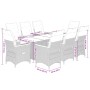 Set de comedor de jardín 9 pzas y cojines ratán sintético negro von , Gartensets - Ref: Foro24-3276841, Preis: 1,00 €, Rabatt: %
