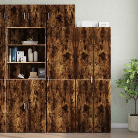 Armario estrecho madera ingeniería roble ahumado 50x42,5x225 cm by , Sideboards - Ref: Foro24-3281305, Price: 195,22 €, Disco...