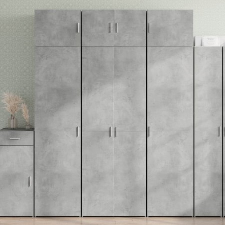 Armario de madera de ingeniería gris hormigón 70x42,5x225 cm by , Sideboards - Ref: Foro24-3281332, Price: 237,40 €, Discount: %