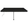 Toldo manual retráctil con LED gris antracita 400x350 cm by vidaXL, Awnings - Ref: Foro24-3069824, Price: 536,26 €, Discount: %