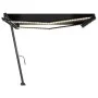 Toldo manual retráctil con LED gris antracita 400x350 cm by vidaXL, Awnings - Ref: Foro24-3069824, Price: 536,26 €, Discount: %