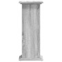 Soportes de plantas madera ingeniería gris Sonoma 33x33x80 cm by , Pot stands - Ref: Foro24-852974, Price: 40,76 €, Discount: %