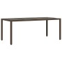Set de mesa y sillas jardín 9 piezas y cojines ratán PE marrón de , Conjuntos de jardín - Ref: Foro24-3277070, Precio: 1,00 €...
