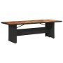 Set de mesa y sillas de jardín 9 pzas y cojines ratán PE negro by , Garden sets - Ref: Foro24-3277271, Price: 1,00 €, Discoun...