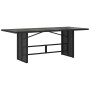 Set de mesa y sillas de jardín 9 pzas y cojines ratán PE negro by , Garden sets - Ref: Foro24-3277142, Price: 1,00 €, Discoun...