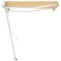 Automatische Markise LED-Windsensor gelb weiß 350x250cm von vidaXL, Markisen - Ref: Foro24-3069533, Preis: 596,05 €, Rabatt: %