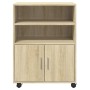 Armario con ruedas madera ingeniería roble Sonoma 60x48x81 cm by , Filing cabinets - Ref: Foro24-853166, Price: 103,62 €, Dis...