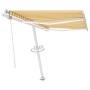 Automatische Markise LED-Windsensor gelb weiß 350x250cm von vidaXL, Markisen - Ref: Foro24-3069533, Preis: 596,05 €, Rabatt: %