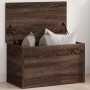 Caja de almacenaje madera ingeniería marrón roble 60x35x35 cm by , Storage trunks - Ref: Foro24-840680, Price: 63,60 €, Disco...