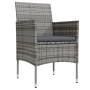 Juego de comedor para jardín 5 piezas con cojines gris y negro von , Gartensets - Ref: Foro24-3099313, Preis: 338,04 €, Rabat...