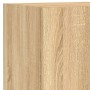 Muebles de TV de pared con luces LED 8 piezas roble sonoma de , Muebles TV - Ref: Foro24-3216766, Precio: 334,95 €, Descuento: %