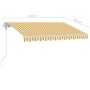 Automatische Markise LED-Windsensor gelb weiß 350x250cm von vidaXL, Markisen - Ref: Foro24-3069533, Preis: 596,05 €, Rabatt: %
