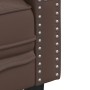 Sillón Chesterfield de cuero artificial marrón de , Sofás - Ref: Foro24-372654, Precio: 176,31 €, Descuento: %