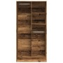 Armario de madera ingeniería envejecida 100x50x200 cm by , Wardrobes - Ref: Foro24-3307772, Price: 198,68 €, Discount: %