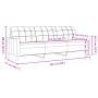 Juego de sofá 4 piezas con reposapiés y cojines tela amarillo by , Sofas - Ref: Foro24-3278316, Price: 690,28 €, Discount: %