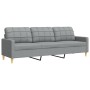 Juego de sofás con cojines 2 piezas tela gris claro by , Sofas - Ref: Foro24-3278335, Price: 501,94 €, Discount: %