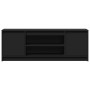 Mueble de TV con LED madera de ingeniería negro 139,5x34x50 cm by , TV Furniture - Ref: Foro24-852195, Price: 132,87 €, Disco...