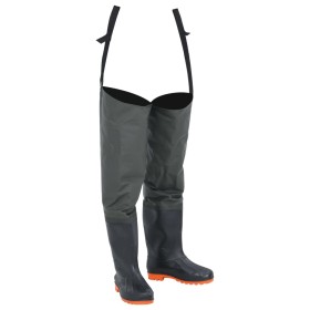 Botas altas de agua de pesca verde oscuro talla 46 de , Vadeadores para caza y para pesca - Ref: Foro24-4017034, Precio: 41,2...