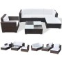Set muebles de jardín 6 piezas y cojines ratán sintético marrón by , Garden sets - Ref: Foro24-41873, Price: 568,13 €, Discou...