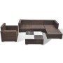 Set muebles de jardín 6 piezas y cojines ratán sintético marrón by , Garden sets - Ref: Foro24-41873, Price: 568,13 €, Discou...
