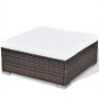 Set muebles de jardín 6 piezas y cojines ratán sintético marrón by , Garden sets - Ref: Foro24-41873, Price: 568,13 €, Discou...